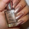 NOTD: NYX girls nail polish in the shade Beige on caffeine