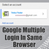 Activate Google Multiple Login in same Browser