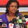 Abducted activist of Sri Lanka's Frontline Socialist Party speaks to media following release