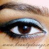 Tutorial: Teal goddess eye makeup