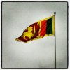 The big lion flag at Galle Face Green. (at Galle Face Green)