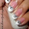 NOTD: Blinged out french manicure/ Bridal manicure