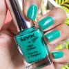 NOTD: NYX Girls nail polish in shade 'mermaid green'