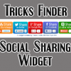Tricks Finder Social Sharing Widget at the bottom of the post content
