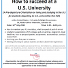 How to succeed at a US University - EdUSA pre-departure orientation (12th July 2013)