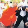 Sri Lankan lawyer brutally assaulted by Buddhist monks for appearing for suspects of a killing of two monks