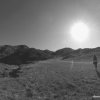 Walking towards Sun…Photo taken at Makara Beach,...