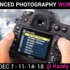 4 x ADVANCED PHOTOGRAPHY WORKSHOPS @ KANDY