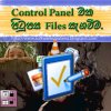 Control Panel එක පිටුපස files සැගවීම.