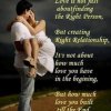 love is not just about finding the right person