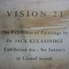 VISION '21 - The Exhibition of Paintings by JACK KULASINGHE