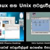 Linux සහ Unix පටලැවිල්ල
