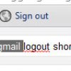 gmail logout short cut