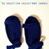 The easiest ever crochet baby sandals