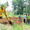 * Sri Lankan wildlife authorities dig Buddhist temple land to find the remains of slain elephant calves