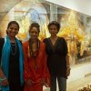 Rasika, Druvinka and Nazreen at the opening of Druvinka’s Exhibition at the Barefoot Gallery