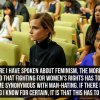 Feminism; is it like “All Men Must Die”?