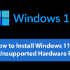 ඔයාගේ පරණ Computer එකටත් Windows 11 Install කරමු. | How to install windows 11 for Unsupported PC