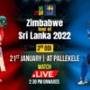 Live – Zimbabwe tour of Sri Lanka 2022 – 3rd ODI